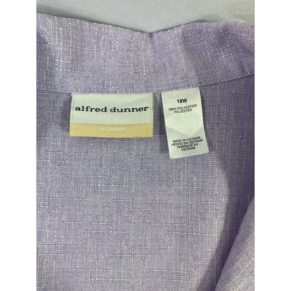 Alfred Dunner Women's Lavender Blazer Top